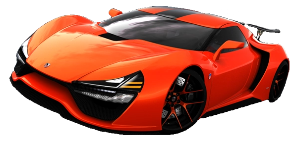 Image of orange Trion car